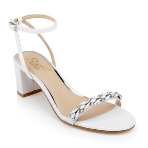 Badgley Mischka Danni Low Block Heel Sandal Size 8.5 New